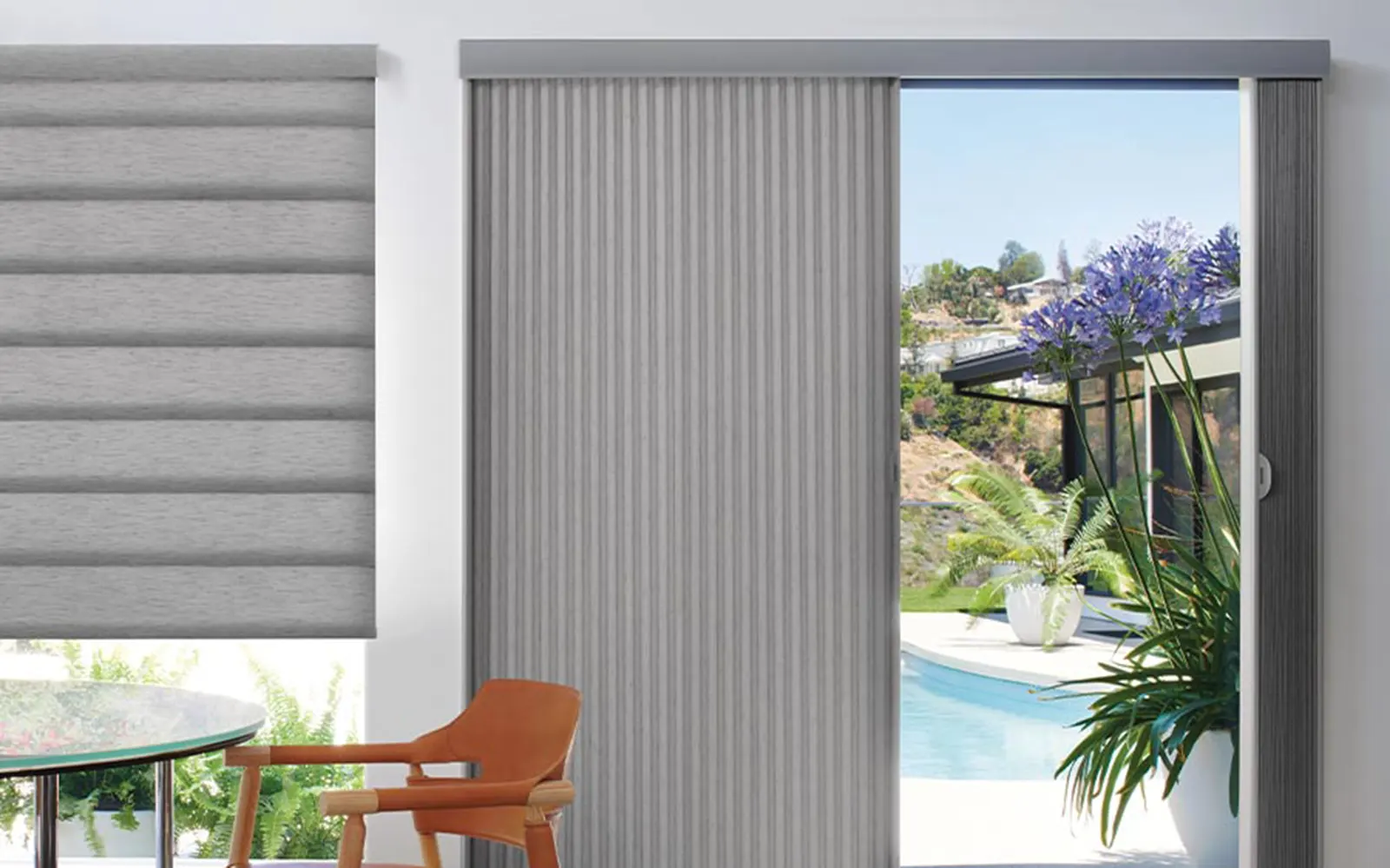 duette-vertiglide-vertical-shades-gray-cellular-shades-hunter-douglas-creative-blinds